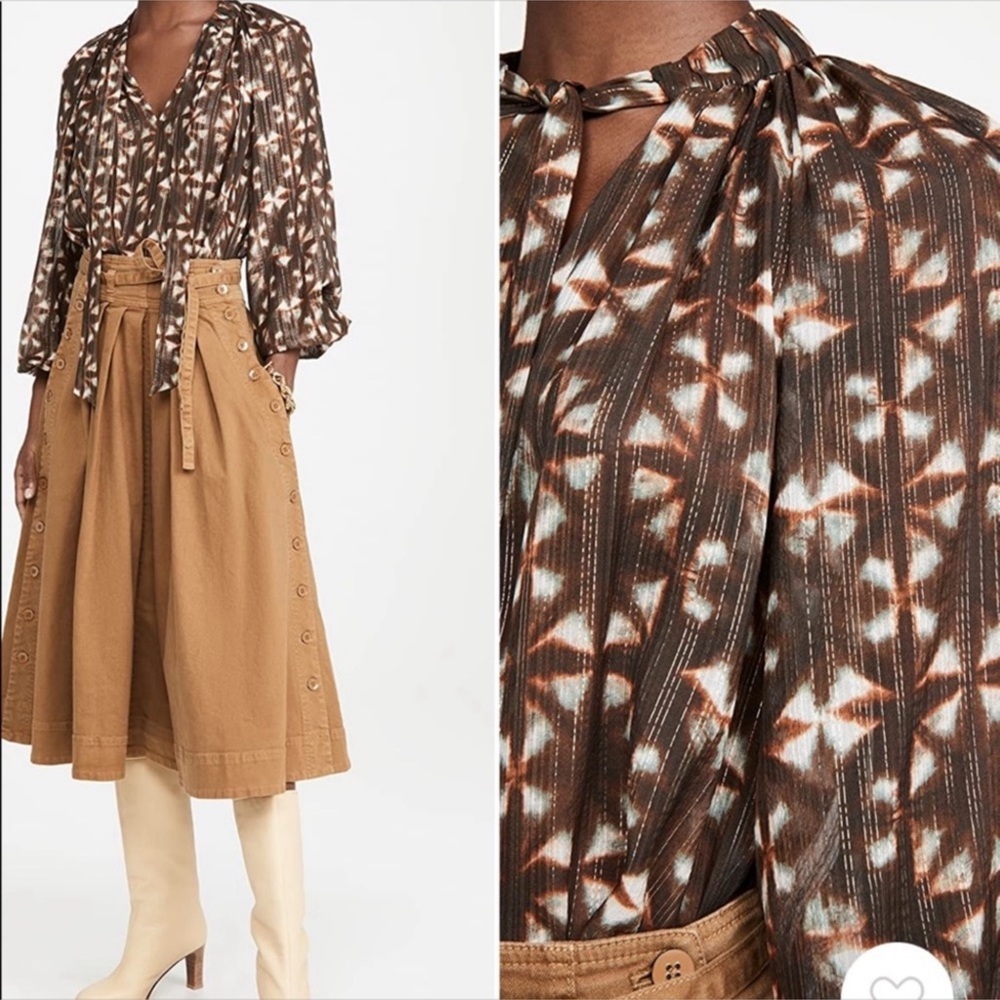 ULLA JOHNSON Luna blouse top Sz 8
